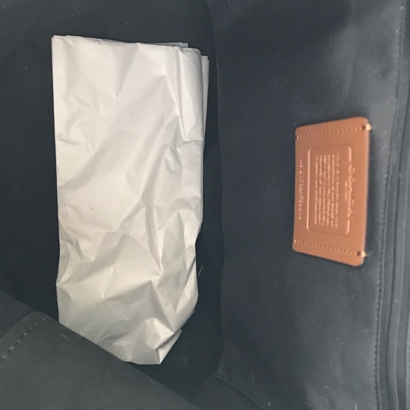 COACH Leather Derby Tote Saddle Brown - Picture 7 of 7